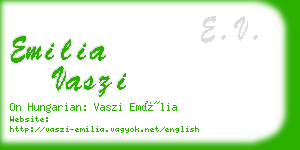 emilia vaszi business card